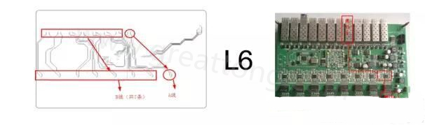 根據(jù)客戶端提供的信息，確認(rèn)為L(zhǎng)6層光口8與芯片8之間的兩條差分阻抗線調(diào)試不通-深圳宏力捷