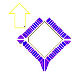 OFP和PLCC型集成塊如采用紅膠工藝過(guò)波峰,需采用斜角45度方式擺放，且每邊的最后一個(gè)引腳均需添加盜錫焊盤