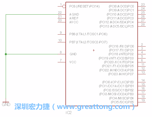 排針的用途是連接微控制器的輸出和輸入，它提供了一個平臺給焊線和針腳。