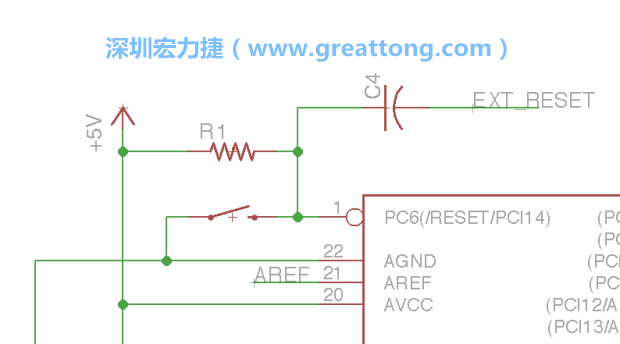 很多PCB設計者的設計不符合人體工學，他們使用很小的按鈕、不方便的元件配置和難以解讀的標簽，千萬不要變成這樣！這次我們的設計有一個大小合適的重置按鈕（reset button）和可以清楚辨認是否已經接上電源的LED指示燈。