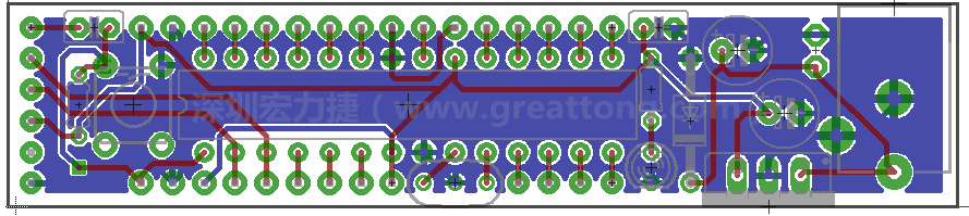 以上就是布線的所有步驟了。接下來(lái)就只剩下絲印（silk-screen）、建立Gerber檔跟drill檔和送去印刷電路板廠制作的步驟。