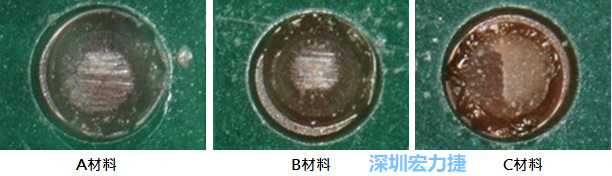 圖14- 冷球拉力試驗后，光學(xué)顯微鏡下的失效模式